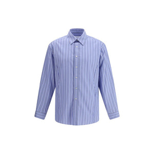 Margiela Blue Cotton Pattern Shirt