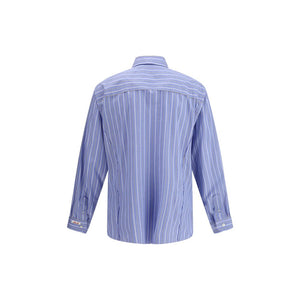 Margiela Blue Cotton Pattern Shirt