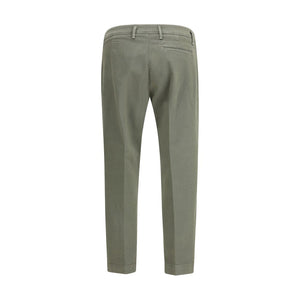 Cruna Green Cotton Casual Pants