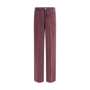 Cruna Purple Tencel Relaxed Fit Jeans