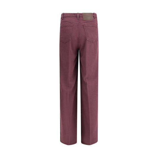 Cruna Purple Tencel Relaxed Fit Jeans