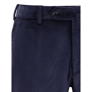Gi Capri Blue Cotton Two-Piece Suit