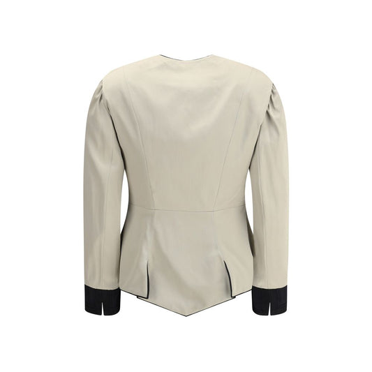 Chloé Silver Silk Coat