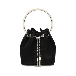Jimmy Choo Black Silk Backet Bag