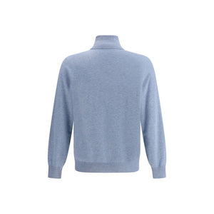 Brunello Cucinelli Light Blue Cashmere Cashmere Sweater