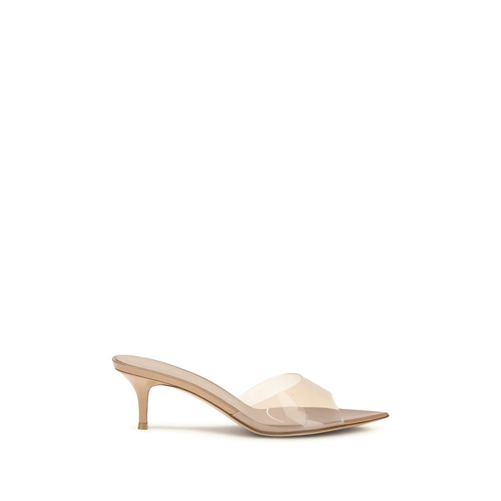 Gianvito Rossi Beige Polyurethane Stiletto Heel Sandals