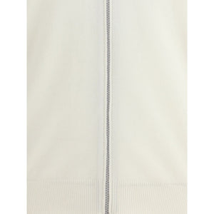 Brunello Cucinelli White Cashmere Cardigan
