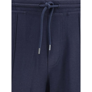 Brunello Cucinelli Blue Cashmere Athletic Pants
