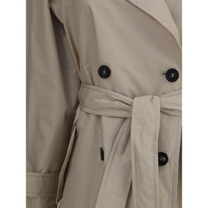 Brunello Cucinelli Beige Polyester Coat