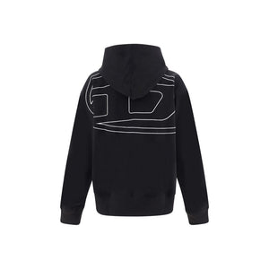 Diesel Black Elastane Sweatshirt