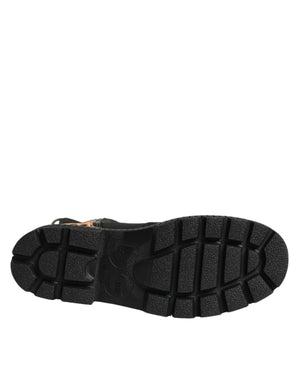 Dolce & Gabbana Multicolor Leopard Mid Calf Boots Shoes