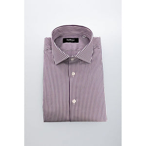 Baldinini Trend Purple Cotton Men Shirt