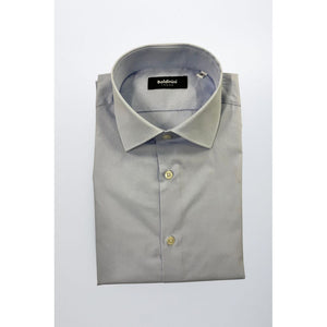 Baldinini Trend Light Blue Cotton Men Shirt