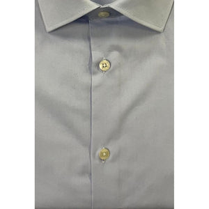 Baldinini Trend Light Blue Cotton Men Shirt