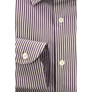Baldinini Trend Purple Cotton Men Shirt