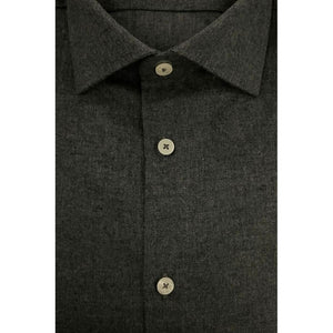 Baldinini Trend Gray Cotton Men Shirt
