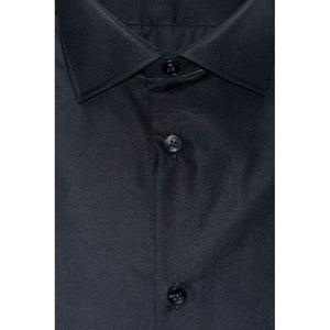 Baldinini Trend Black Cotton Men Shirt
