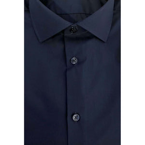 Baldinini Trend Blue Cotton Men Shirt