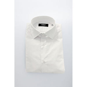 Baldinini Trend White Cotton Men Shirt