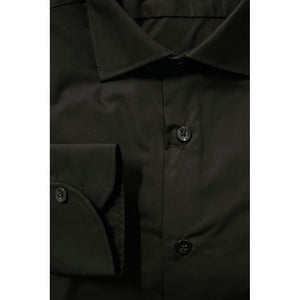 Baldinini Trend Black Cotton Men's Shirt