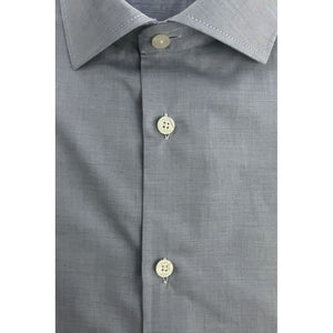 Baldinini Trend Light Blue Cotton Men Shirt