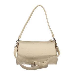 Mario Valentino Beige Polyurethane Women Shoulder Bag