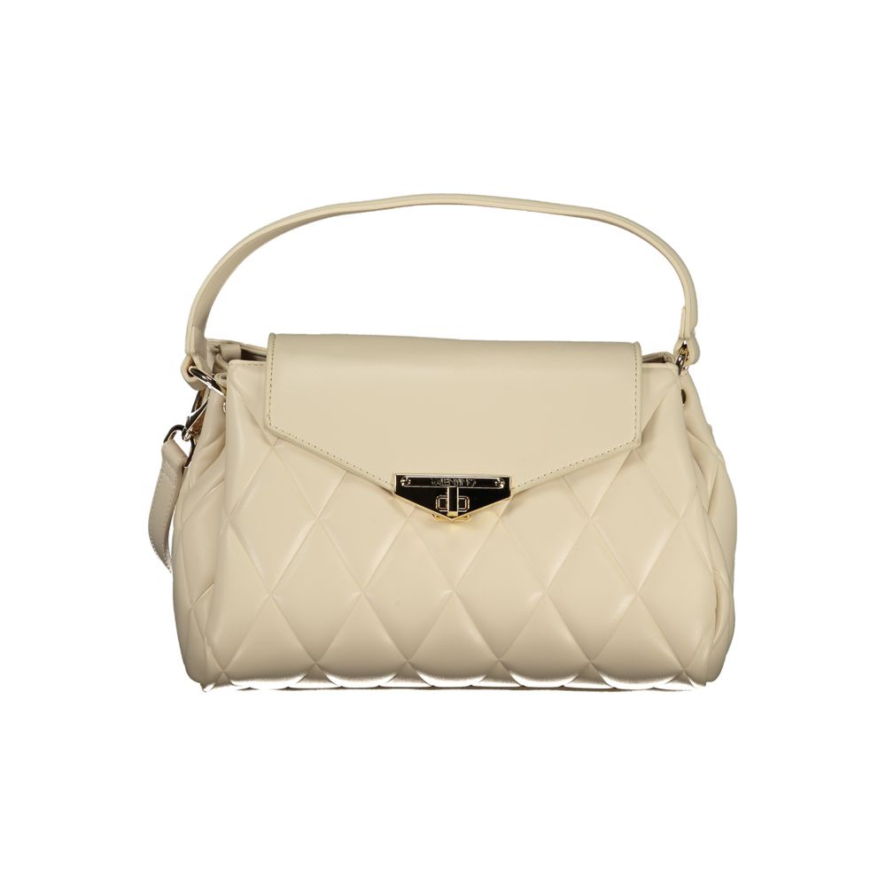 Mario Valentino Beige Polyurethane Women Handbag