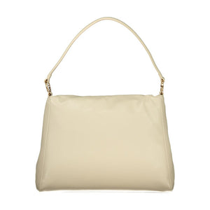 Mario Valentino Beige Polyurethane Women Shoulder Bag