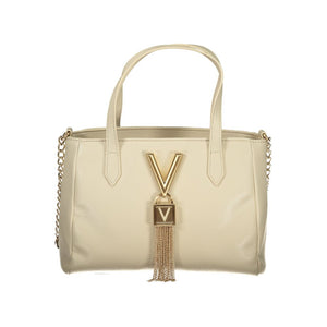 Mario Valentino Beige Polyurethane Women Handbag