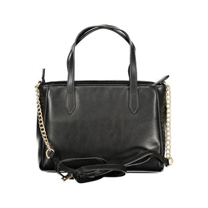Mario Valentino Black Polyurethane Women Handbag