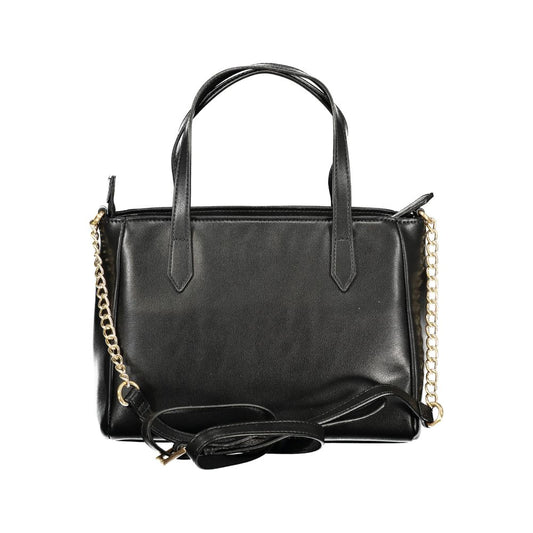 Mario Valentino Black Polyurethane Women Handbag