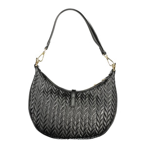 Mario Valentino Black Polyurethane Women Shoulder Bag