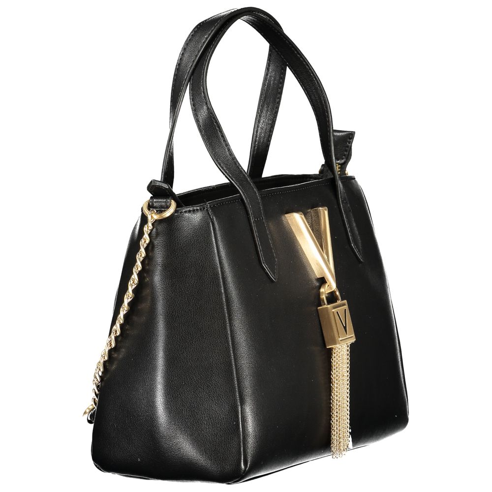 Mario Valentino Black Polyurethane Women Handbag