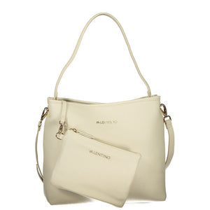 Mario Valentino Beige Polyurethane Women Shoulder Bag