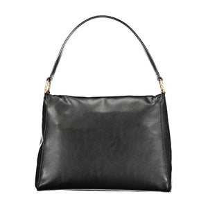 Mario Valentino Black Polyurethane Women Shoulder Bag