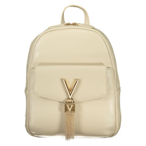 Mario Valentino Beige Polyurethane Women Backpack