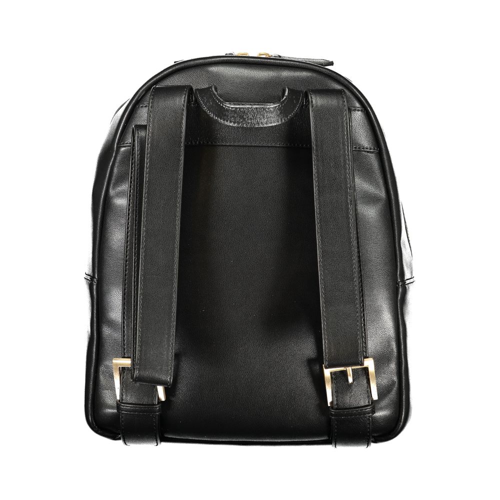 Mario Valentino Black Polyurethane Women Backpack