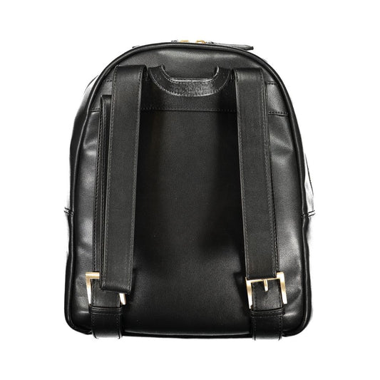 Mario Valentino Black Polyurethane Women Backpack