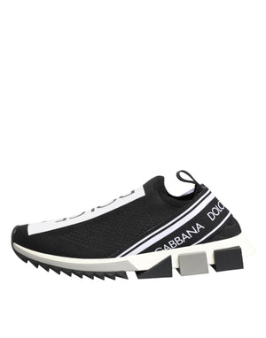 Dolce & Gabbana Black Slip On Sorrento Men Sneakers Shoes