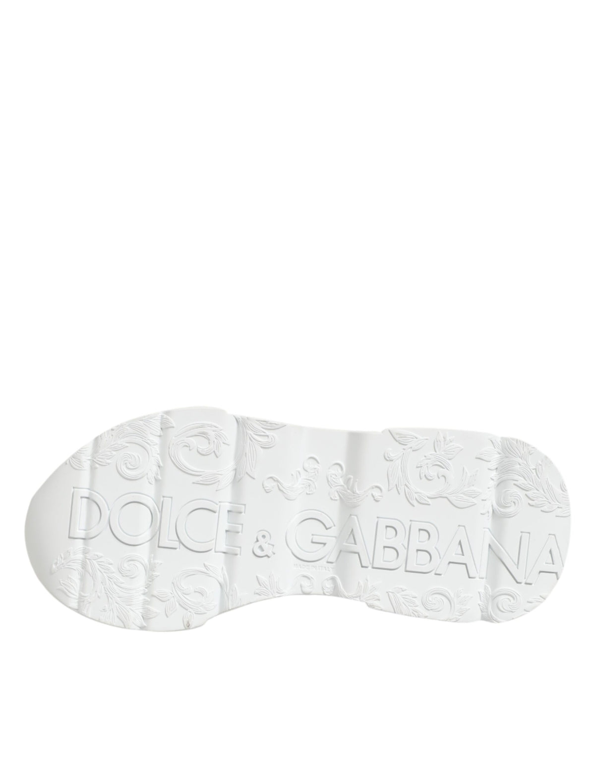 Dolce & Gabbana White Leather Daymaster Low Top Sneakers Shoes