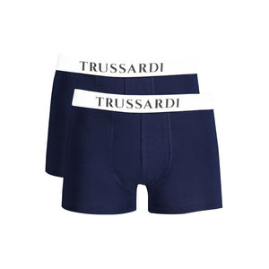 Trussardi Blu Cotton Men's Boxer Underwear