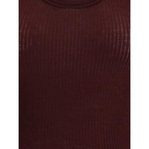 Forte_Forte Brown Fleece Wool Top