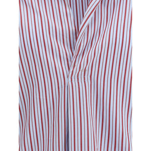 SOSUE Light Blue Cotton Pattern Shirt