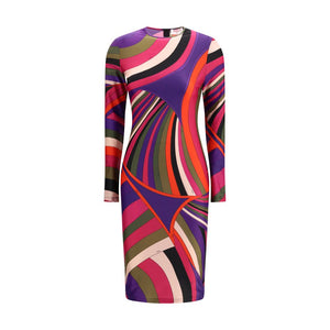 Emilio Pucci Multicolor Polyamide Casual Dress