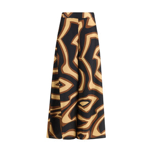 Emilio Pucci Multicolor Silk Casual Pants