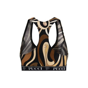 Emilio Pucci Multicolor Polyamide Sport Bra