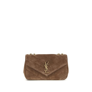 Saint Laurent Brown Calf Leather Bos Taurus Shoulder Bag