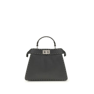 Fendi Gray Leather Handbag