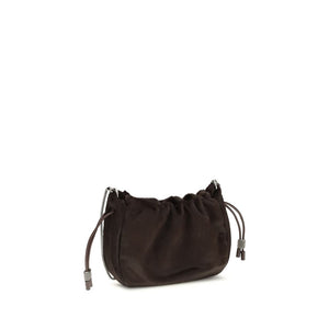Brunello Cucinelli Brown Fur Shoulder Bag