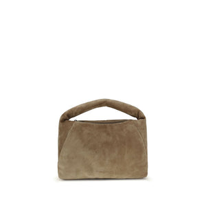 Brunello Cucinelli Beige Calf Leather Bos Taurus Shoulder Bag